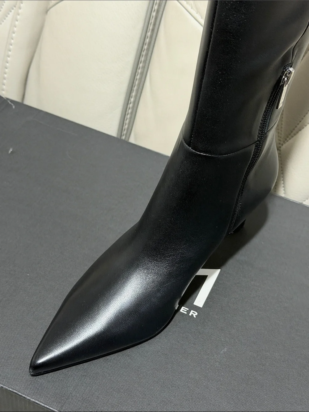 Marc Fisher Esmee Black Over-the-Knee Pointed Boot